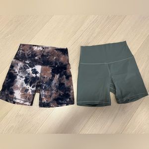 Lululemon Align high rise shorts, size 6 and 6” length